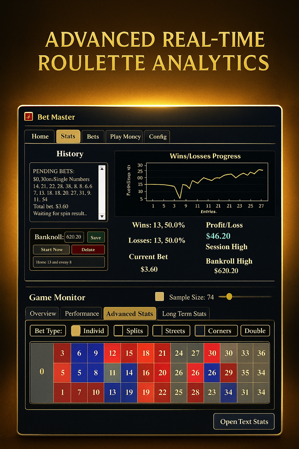Performance Graph - Track your wins and losses